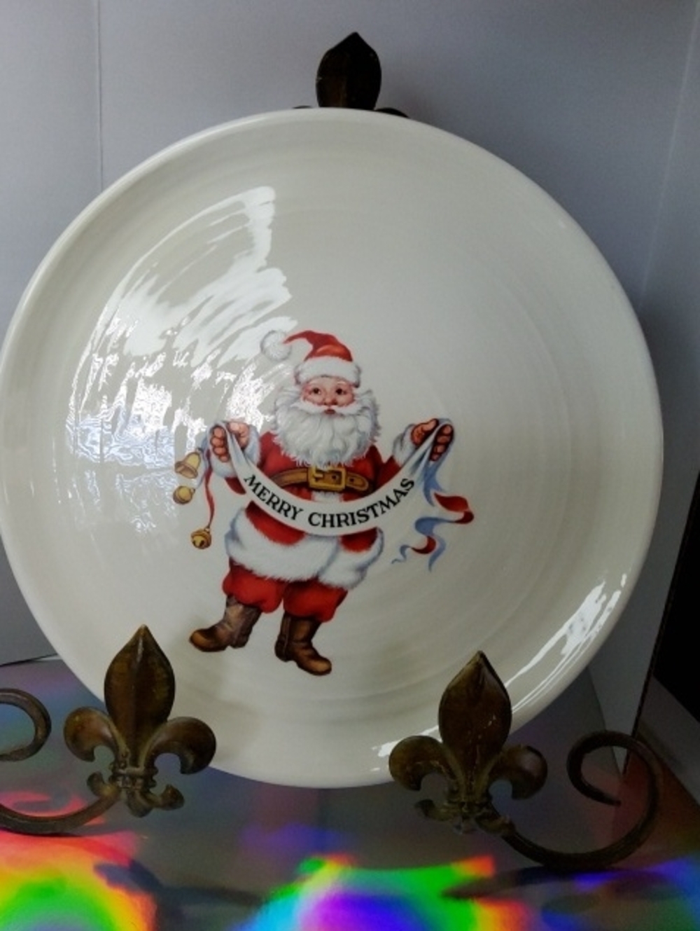 Homer Laughlin Fiestaware Christmas Plate.